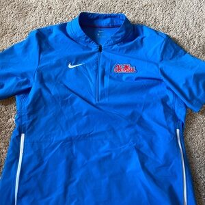 Nike University of Mississippi “Ole Miss” Short Sleeve Windbreaker Coach Issued